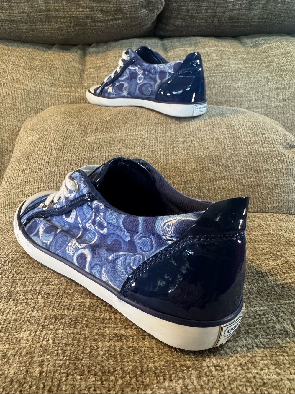 Coach Barrett Poppy Women’s Sneakers Blue/White Size 7.5B - Picture 11 of 12